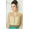 Gold Green Color Net Silk Designer Readymade Salwar Kameez