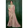 Old Rose Pink Color Silk Georgette Designer Saree Blouse