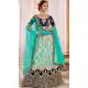 Aqua Green Color Satin Silk Designer Plus Size Lehenga Choli -644980603