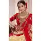 Gold Color Satin Silk Designer Plus Size Lehenga Choli -644980604
