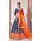 Fancy Blue Color Silk Traditional Wear Plus Size Lehenga Choli -645480645