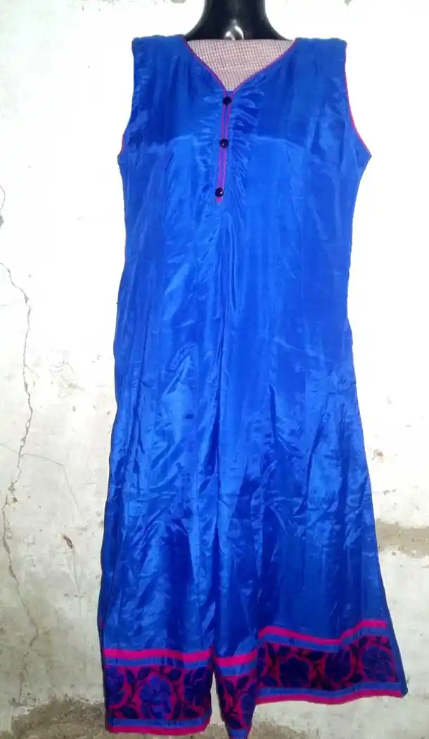 Blue Color Silk Party Readymade Kurtis | FH5555116
