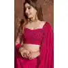 Pink Color Georgette Designer Party Wear Lehenga Choli