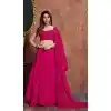Pink Color Georgette Designer Party Wear Lehenga Choli