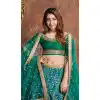 Turquoise Color Art Silk Designer Party Wear Lehenga Choli