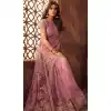 Purple Color Net Designer Trendsetter Saree Blouse
