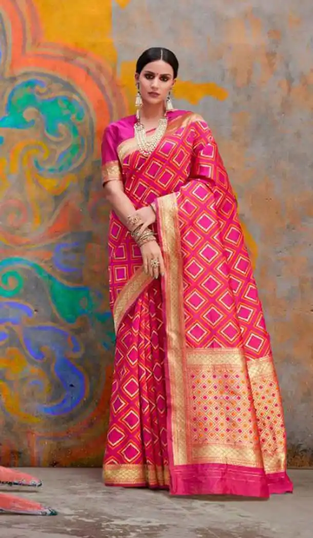Pink Color Handloom Weaving Silk Traditional Saree -649181132