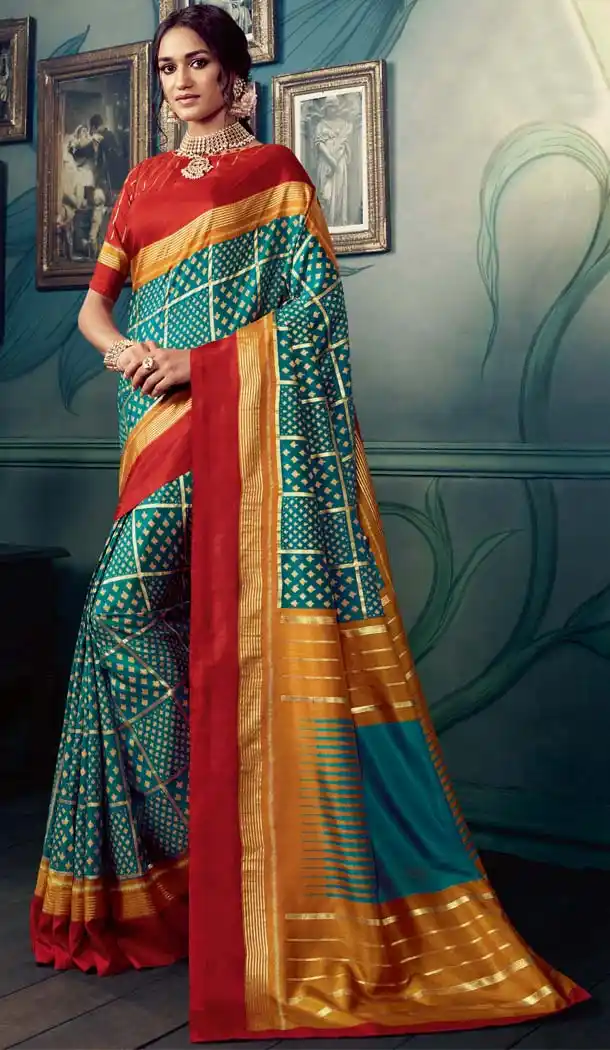 Captivating Multi Color Cotton Silk Casual Wear Printed Silk Saree -653881699