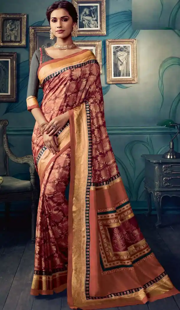 Stunning Multi Color Cotton Silk Casual Wear Printed Silk Saree -653881720
