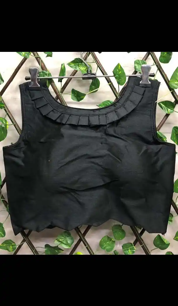 Engaging Malabari Silk Designer Plain Work Readymade Blouse -473966199