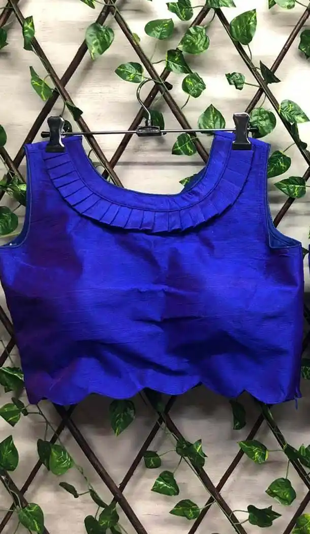 Engaging Malabari Silk Designer Plain Work Readymade Blouse