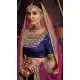 Blue Color Jacquard Designer Wedding Ladies Lehenga Choli -672184470