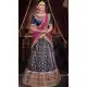 Blue Color Jacquard Designer Wedding Ladies Lehenga Choli -672184470