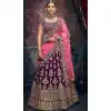 Purple Color Velvet Designer Wedding Ladies Lehenga Choli