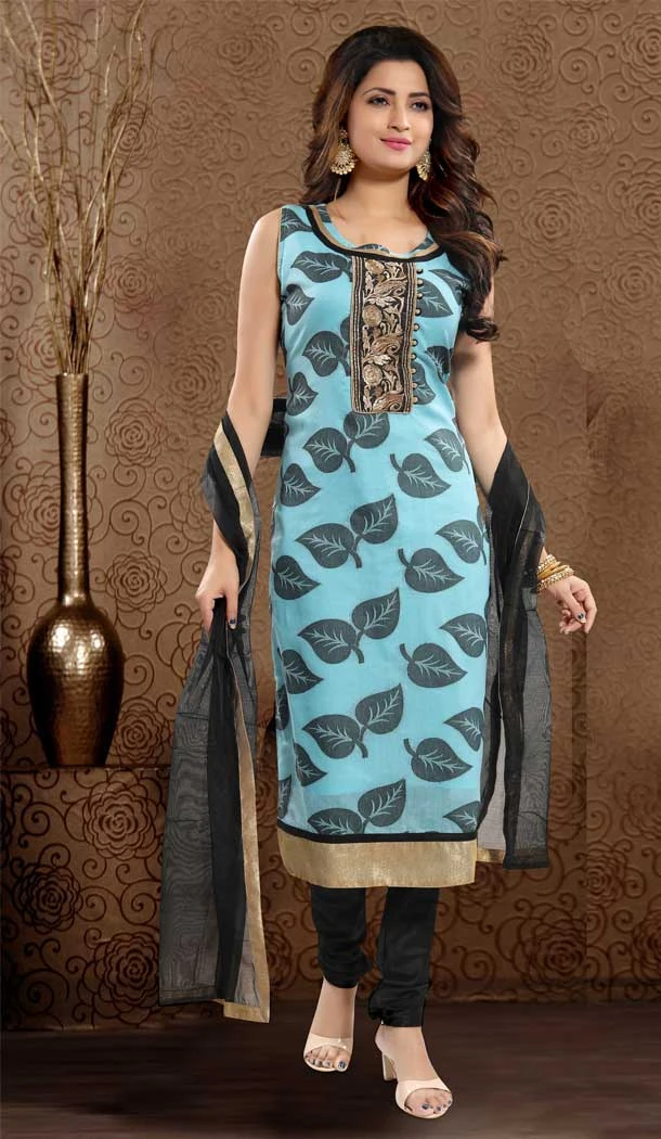 Alluring Firozi Blue Color Banglori Silk Designer Plus Size Readymade Suit -673284622