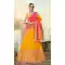 Attractive Yellow Color Banarasi Silk Jacquard Traditional Wear Lehenga Choli -674384746