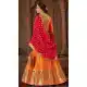 Classy Orange Color Banarasi Silk Designer Wedding Lehenga Choli -686085794