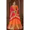 Classy Orange Color Banarasi Silk Designer Wedding Lehenga Choli -686085794