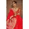 Alluring Red Color Banarasi Silk Designer Wedding Lehenga Choli -686085797