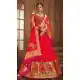 Alluring Red Color Banarasi Silk Designer Wedding Lehenga Choli -686085797