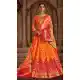  Orange Pink Color Banarasi Silk Designer Wedding Lehenga Choli -686085798
