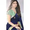 shilpa shetty satin ruffle saree