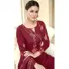 maroon palazzo readymade suits india