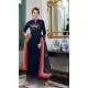 Enigmatic Navy Blue Color Maslin Party Wear Readymade Palazzo Suit -689786190