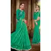 buy magnificent sea green lehenga saree
