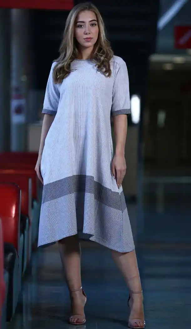 Grey Color Khadi Casual Wear Indo Western Readymade Kurtis -72492744