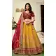 Gorgeous Mustred Color Silk Designer Bridal Wedding Lehenga Choli -704487695