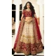 Ethnic Off White Color Satin Silk Designer Bridal Wedding Lehenga Choli -704487696