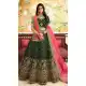 Fascinating Green Color Velvet Designer Bridal Wedding Lehenga Choli -704487697