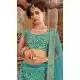 Sky Blue Color Satin Silk Designer Bridal Wedding Lehenga Choli -705887823