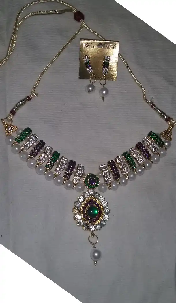 Blue,Green and White Color Fashion Jewelry