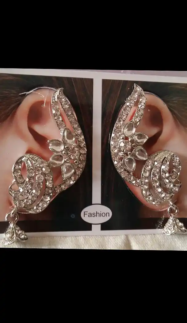 Perfect Look In White Color Earrings