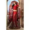 Gleaming Bick Red Wedding Lehenga Choli