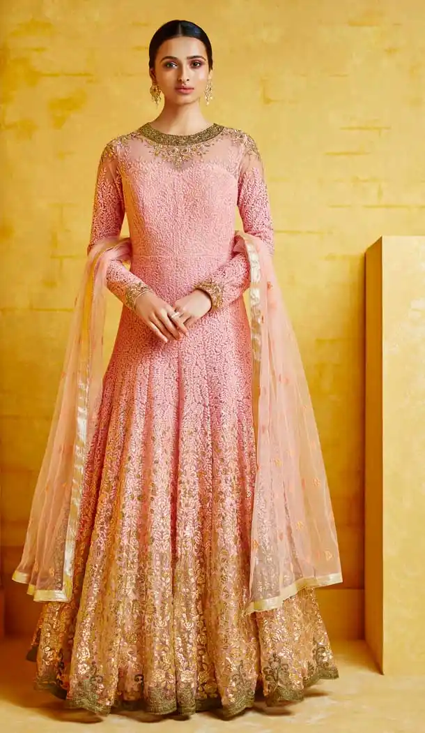 Pink Color Heavy Georgette Designer Readymada Salwar Kameez -710388269
