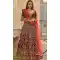 Charming Maroon Color Velvet Designer Wedding Wear Lehenga Choli -718689117