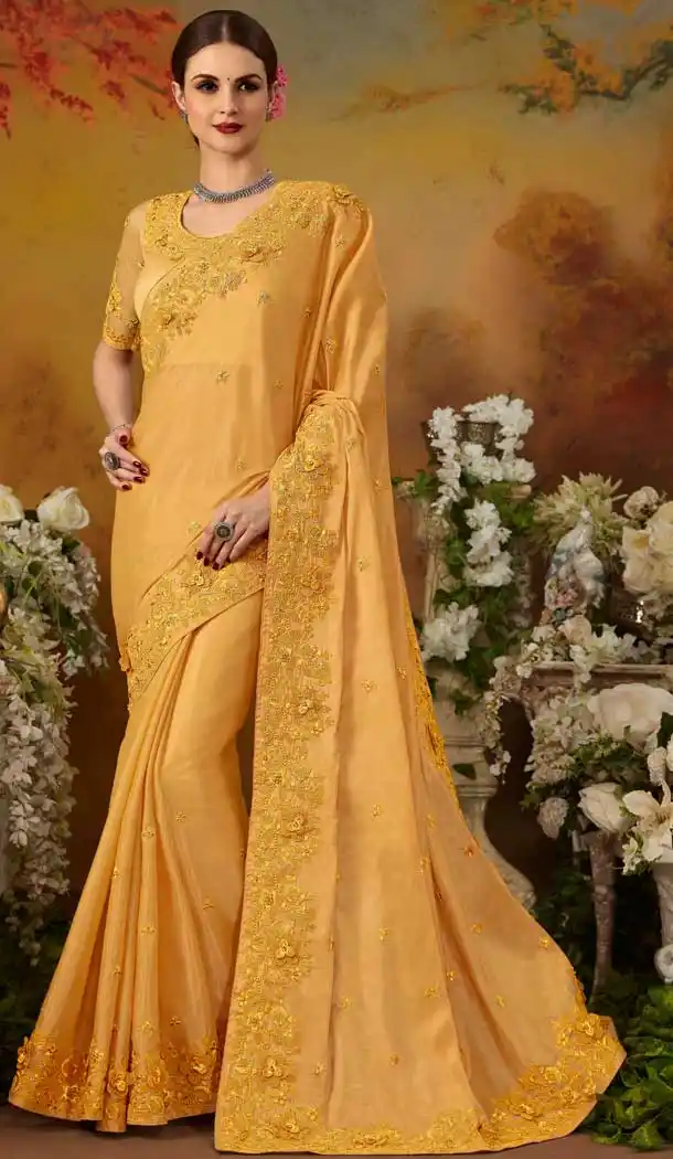party wear saree look images