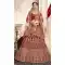 Captivating Red Color Velvet Designer Bridal Wedding Wear Lehenga Choli -720989295