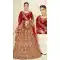 Charming Red Color Velvet Designer Bridal Wedding Wear Lehenga Choli -7209896