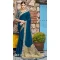 Teal Blue Color Vichitra Silk Party Wear Plus Size Saree Blouse 723489634