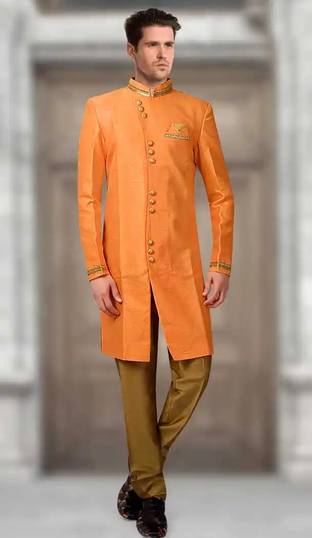indo western plus size sherwani picture