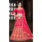 Gajari Pink Color Malai Satin Heavy Zari Embroidered Lehenga Choli -725789881