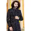 indo western sherwani design hand work