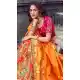 Gorgeous Rani Pink Color Silk Designer Bridal Wedding Lehenga Choli -732390665