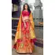 Gorgeous Rani Pink Color Silk Designer Bridal Wedding Lehenga Choli -732390665