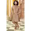 brown readymade indo western sherwani