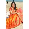 traditional pure silk jacquard saree buy online
